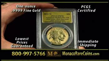 Monaco Rare Coins Gold Buffalo Coin TV Spot created for Monaco Rare Coins
