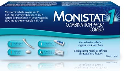 Monistat Monistat 1 One Treatment Combination Pack logo