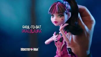 Monster High Ghoul-To-Bat Draculaura TV Spot, 'Transform'