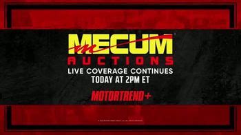 MotorTrend+ TV commercial - Mecum Auctions