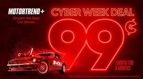 Motortrend+ Cyber Week Deal TV commercial - Get a Head Start on Holiday Savings