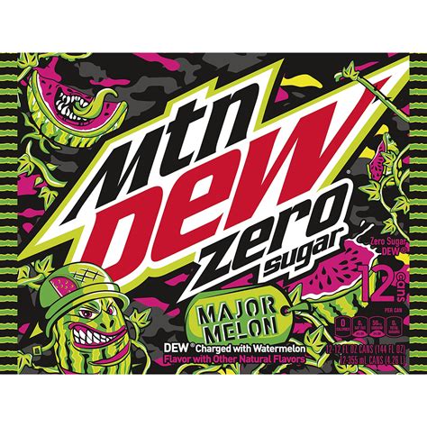 Mountain Dew Major Melon Zero Sugar logo