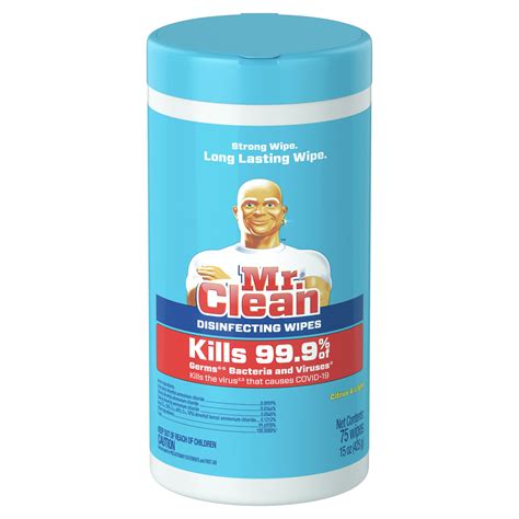 Mr. Clean Disinfecting Wipes With Citrus Scent