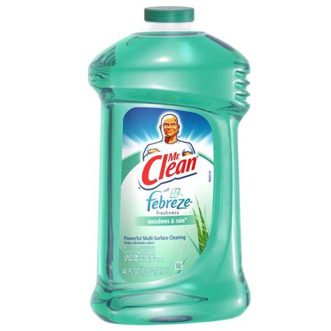 Mr. Clean Multi-Purpose Cleaner With Febreze Meadows and Rain logo