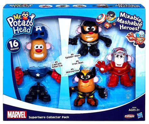 Mr. Potato Head Mr. Potato Mixable, Mashable Heroes Hulk and Wolverine