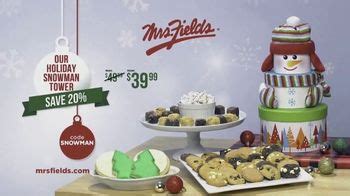 Mrs. Fields Holiday Snowman Tower TV commercial - Cookies