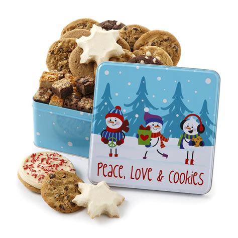 Mrs. Fields Peace, Love & Cookies Tin logo