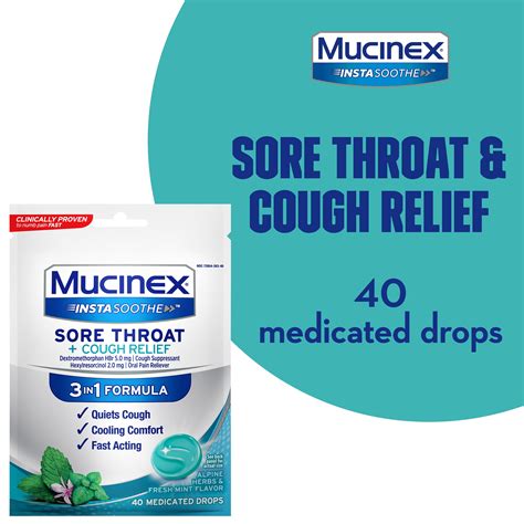 Mucinex InstaSoothe Sore Throat + Cough Relief