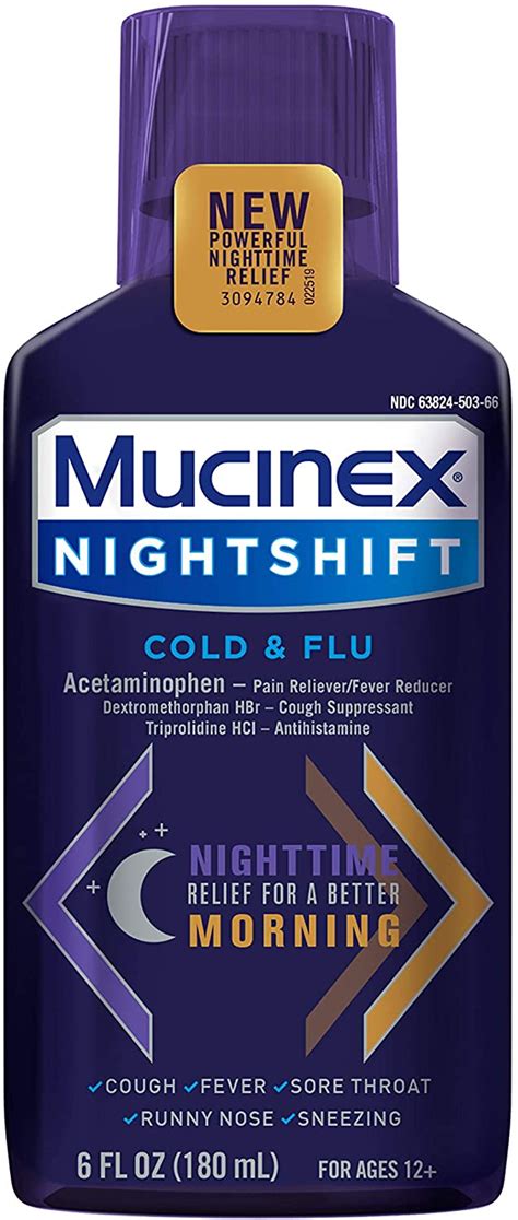 Mucinex NightShift Cold & Flu