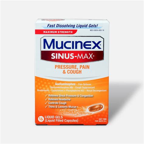 Mucinex Sinus-Max Liquid Gels