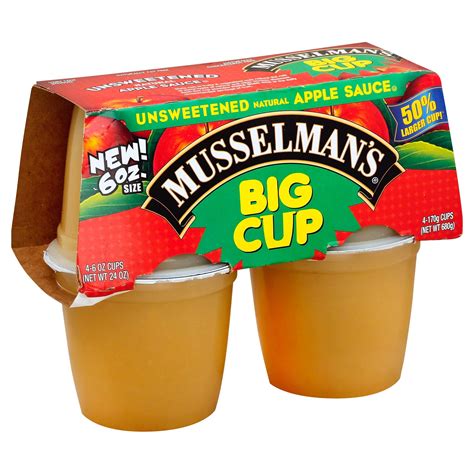 Musselman's Big Cup Unsweetened