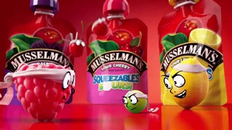 Musselman's Squeezable Sours Sour Raspberry commercials