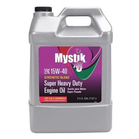 Mystik Lubricants 15W-40 Synthetic Blend Super Heavy Duty Engine Oil logo