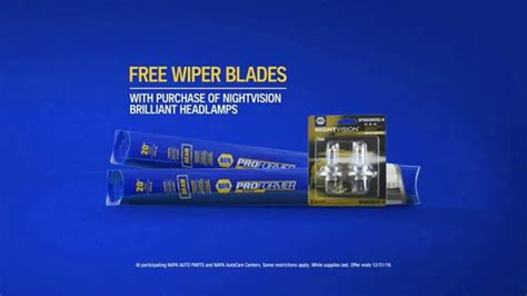 NAPA Auto Parts TV Spot, 'Free Wiper Blades'