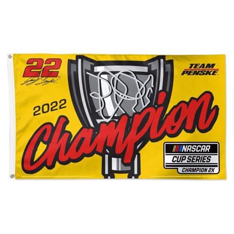 NASCAR Joey Logano WinCraft 2022 NASCAR Cup Series Champion Celebration Flag commercials