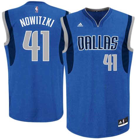 NBA Store Men's Dallas Mavericks Dirk Nowitzki Blue Fast Break Replica Jersey