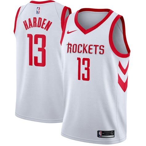 NBA Store Men's Houston Rockets James Harden Red Fast Break Replica Jersey logo