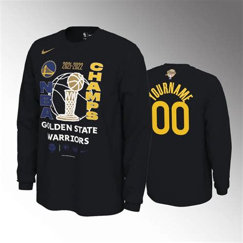 NBA Store Mens Golden State Warriors 2022 NBA Finals Champions Locker Room T-Shirt logo