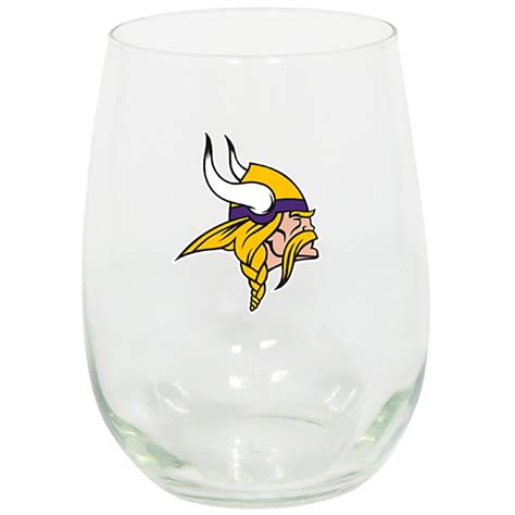 NFL Shop Minnesota Vikings Stemless Glass Set logo