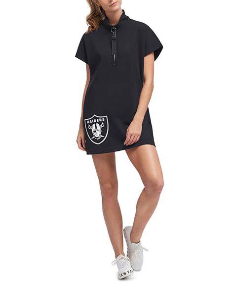 NFL Shop Women's Oakland Raiders Black DKNY Sport Donna Fleece Half-Zip Dress commercials