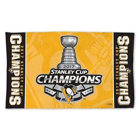 NHL Shop 2016 Stanley Cup Champions Locker Room Towel logo