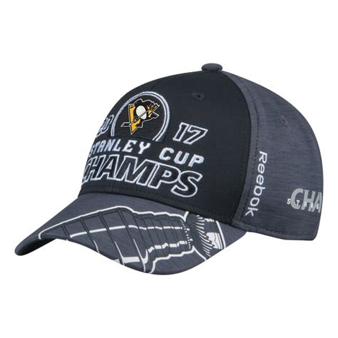 NHL Shop 2017 Stanley Cup Champions Locker Room Adjustable Hat logo
