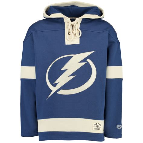 NHL Shop Tampa Bay Lightning Blue Prime Pullover Hoodie logo