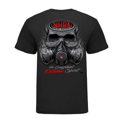 NHRA Gas Mask T-Shirt logo