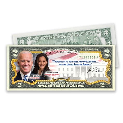 National Collector's Mint Biden-Harris Colorized $2 Bill commercials