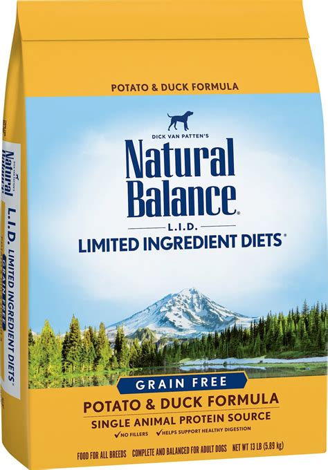 Natural Balance L.I.D. Limited Ingredient Diets Potato & Duck Dry Dog Formula commercials