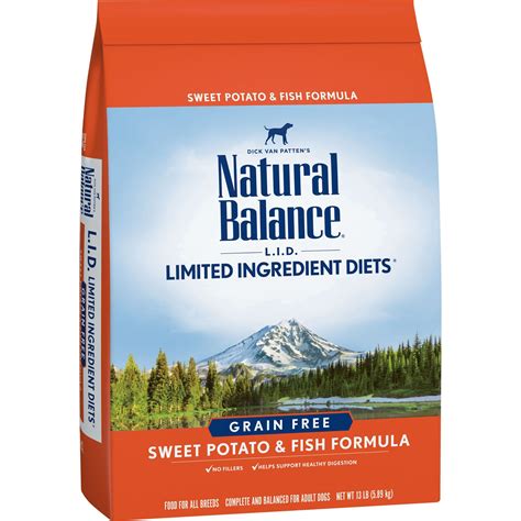 Natural Balance L.I.D. Limited Ingredient Diets Sweet Potato & Fish Dry Dog Formula