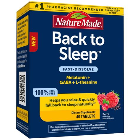 Nature Made Back to Sleep logo