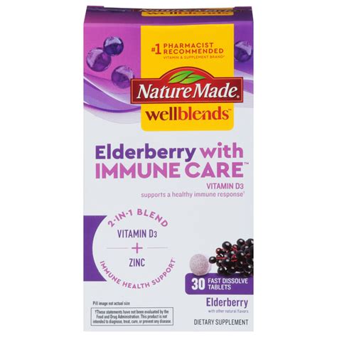 Nature Made Wellblends Elderberry with Immune Care