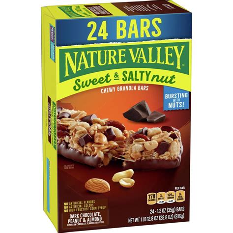 Nature Valley Sweet and Salty Nut Dark Chocolate, Peanut and Almond commercials