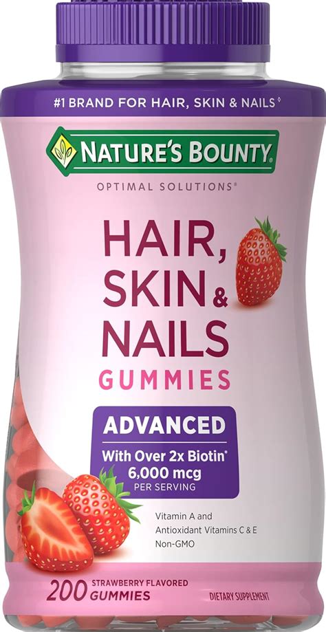 Nature's Bounty Optimal Solutions Hair, Skin & Nails Gummies logo
