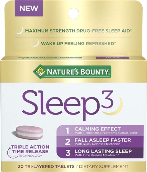 Nature's Bounty Sleep3 Tri-Layer Melatonin commercials