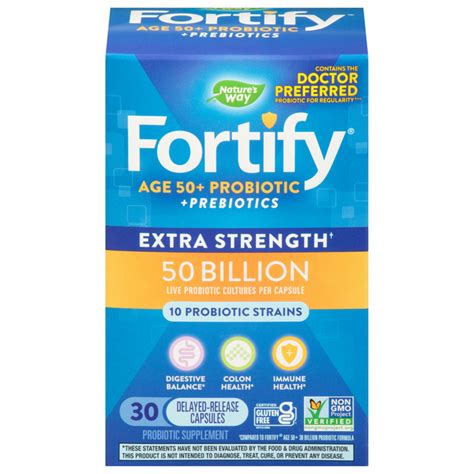 Nature's Way Fortify Age 50+ Probiotic commercials