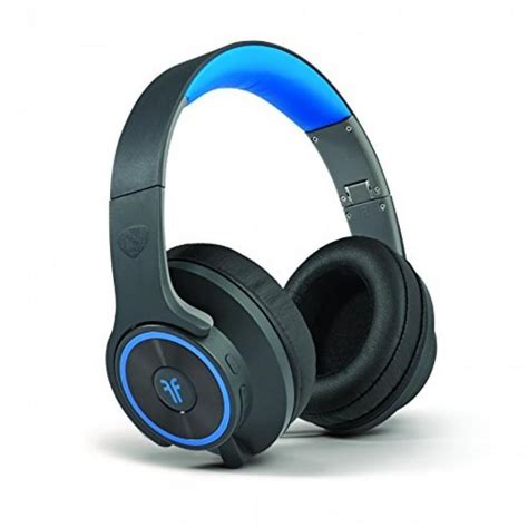 Ncredible Headphones Flips Black and Blue logo