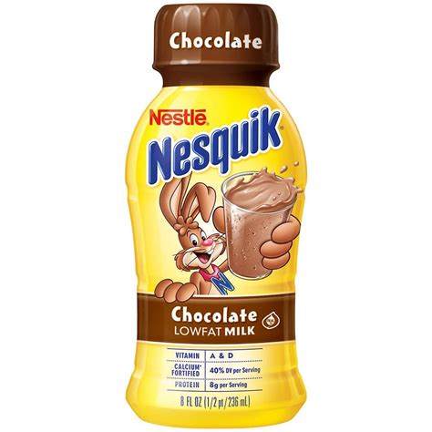 Nesquik Double Chocolate Lowfat Milk logo