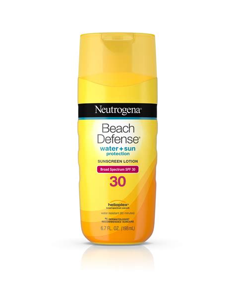 Neutrogena (Skin Care) Beach Defense Sunscreen Lotion Broad Spectrum SPF 30 logo