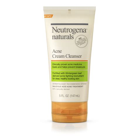 Neutrogena (Skin Care) Naturals Acne Cream Cleanser logo