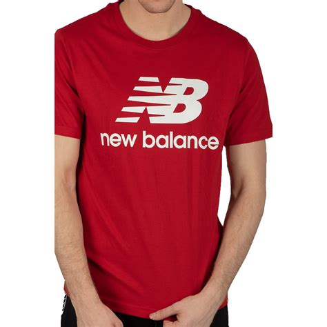 New Balance Essentials Relaxed Fit Stacked Logo Tee logo