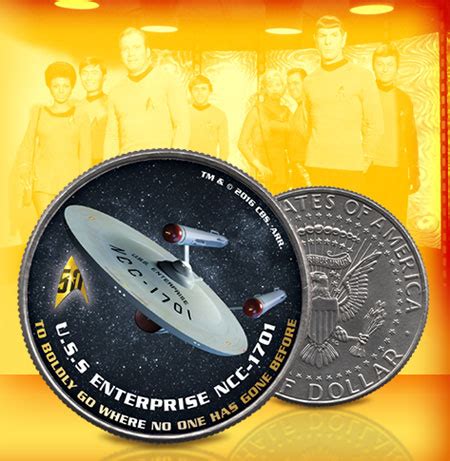 New England Mint Coins 2016 50th Anniversary Star Trek Half Dollars commercials