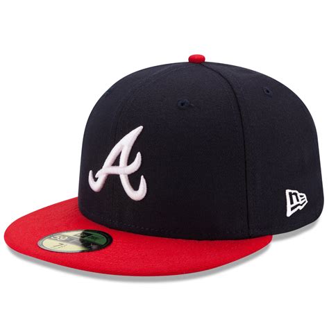 New Era Atlanta Braves Home Authentic Collection On-Field 59FIFTY Fitted Hat logo