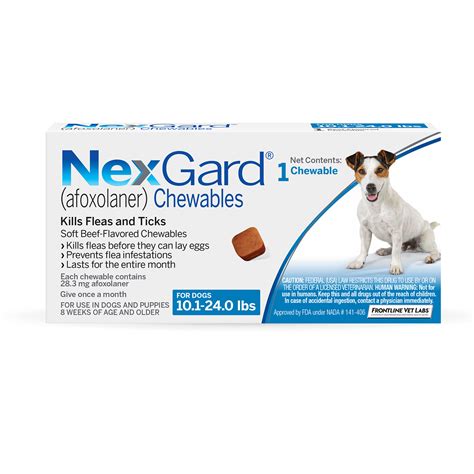 NexGard Chewables for Dogs 10.1-24.0 lbs