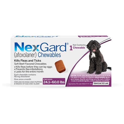 NexGard Chewables for Dogs 24.1-60.0 lbs