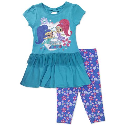 Nickelodeon Shimmer and Shine Toddler Girl Knit Tunic and Leggings Outfit Set commercials