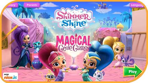 Nickelodeon Shimmer and Shine: Magical Genie Games logo