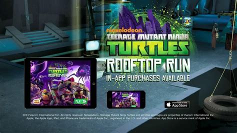 Nickelodeon TMNT Rooftop Run Mobile App TV Spot created for Nickelodeon
