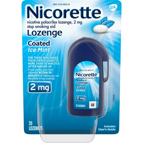 Nicorette Coated Ice Mint Lozenge logo